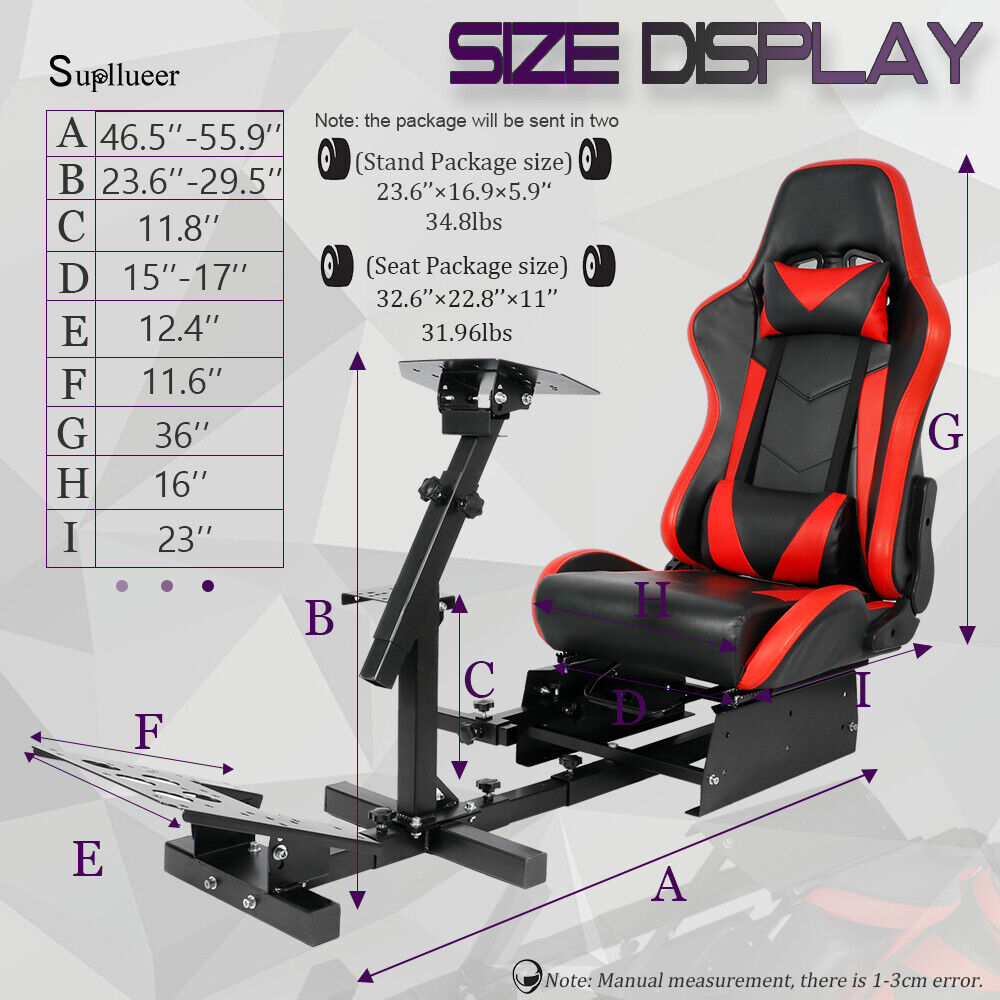 Supllueer Racing Simulator Cockpit Stand Or Seat Fit Logitech G923 G29 G920