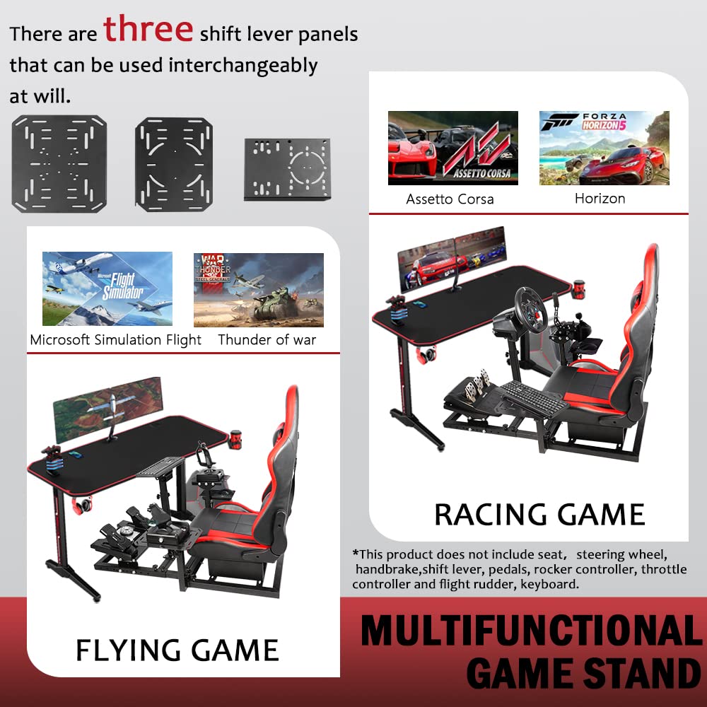 Supllueer Racing Flight Simulator Cockpit fit Thrustmaster Logitech G29 X52 X56