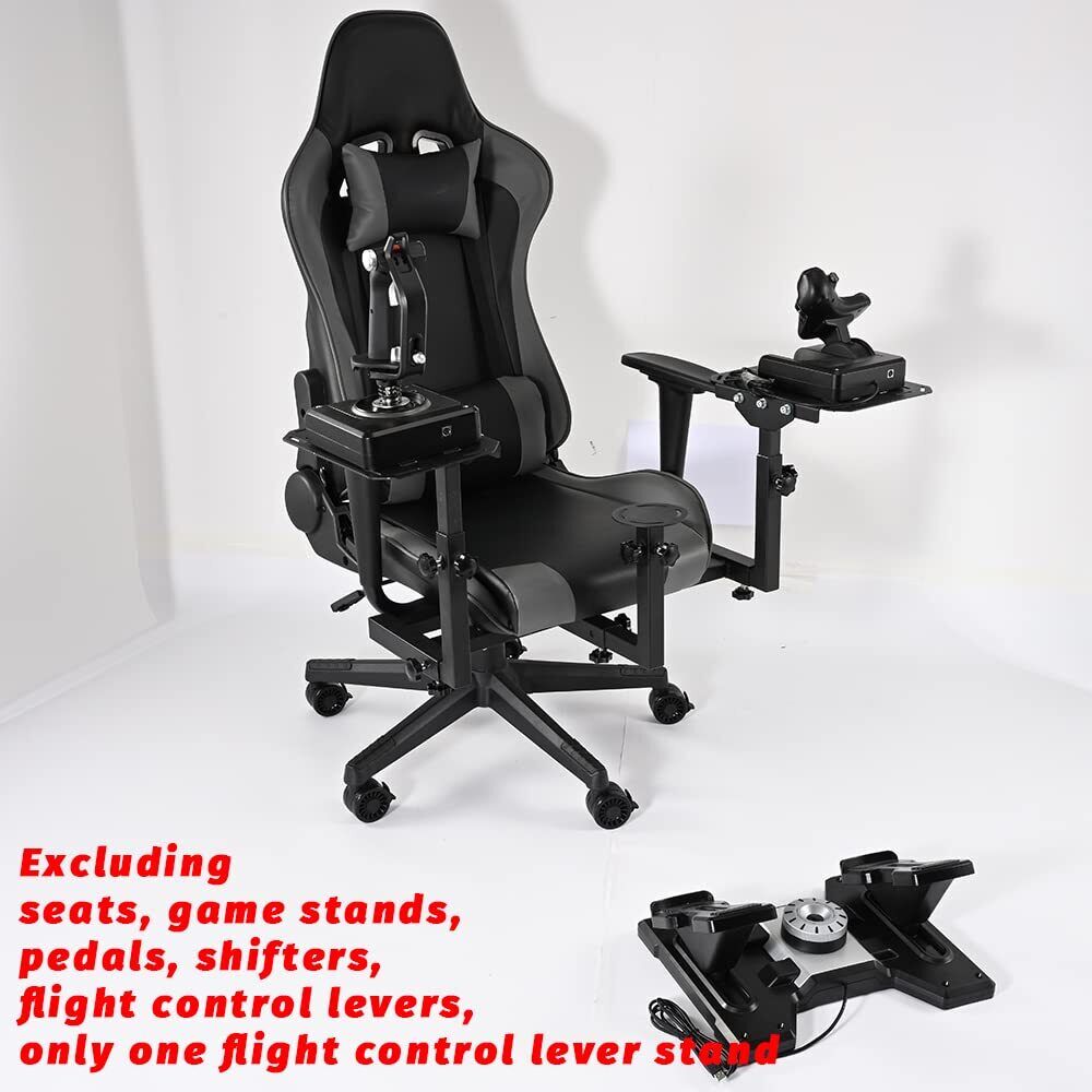 Supllueer Flight Simulation with Gray Seat Fit Thrustmaster Logitech X56 X52