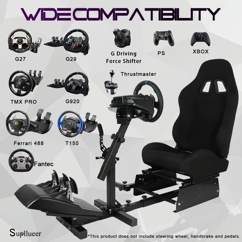 Supllueer Racing Simulator Cockpit Stand Or Seat Fit Logitech G923 G29 G920