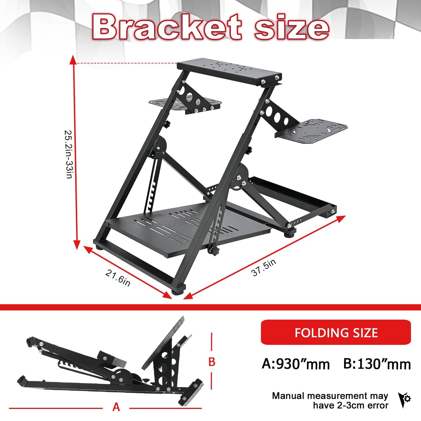 Supllueer Flight Simulator Cockpit "X" FRAME Fit Logitech G923 G29 Thrustmaster