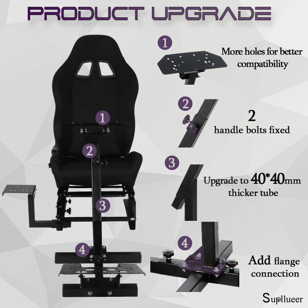 Supllueer Racing Simulator Cockpit Stand Or Seat Fit Logitech G923 G29 G920