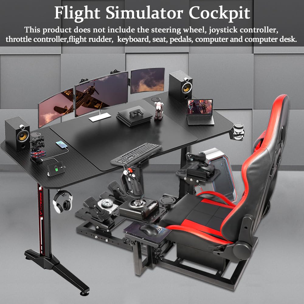 Supllueer Racing Flight Simulator Cockpit fit Thrustmaster Logitech G29 X52 X56