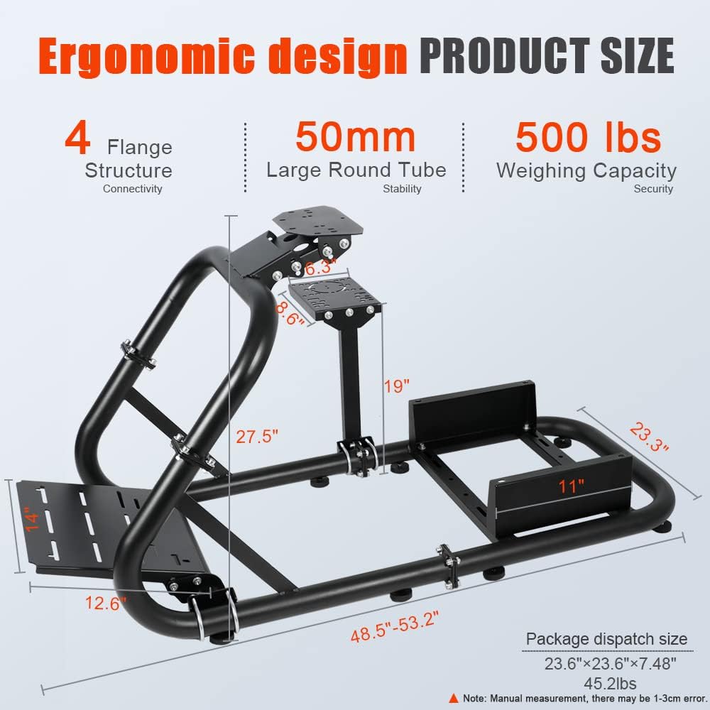 Supllueer Racing Wheel Stand Simulator Cockpit Stand Fit for Logitech G920 G29