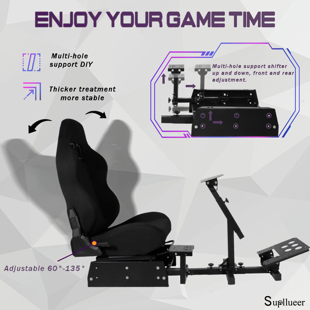 Supllueer Racing Simulator Cockpit Stand Or Seat Fit Logitech G923 G29 G920