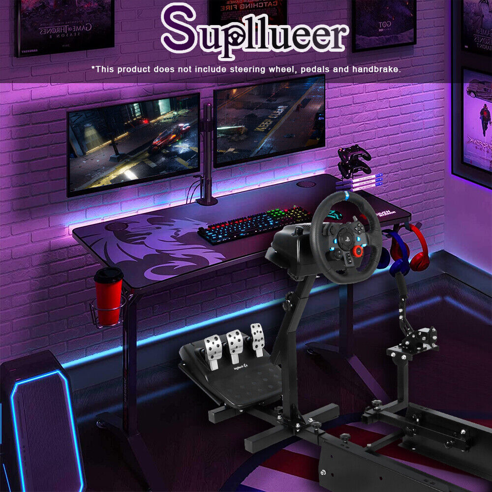 Supllueer Racing Simulator Cockpit Stand Fit Logitech G923 G29 G920