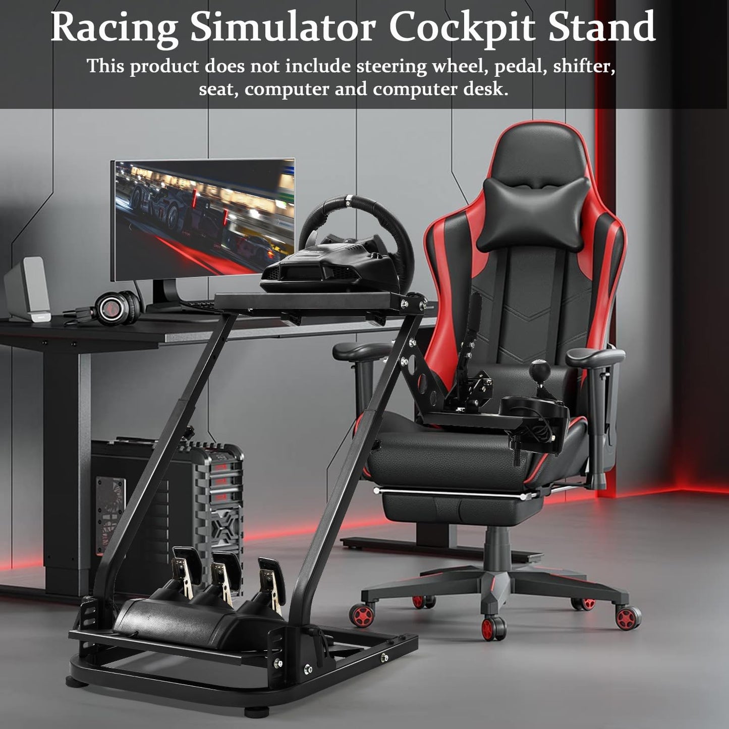 Supllueer Racing Simulator Stand fit Logitech G920 G923 G29 Racing Wheel Stand