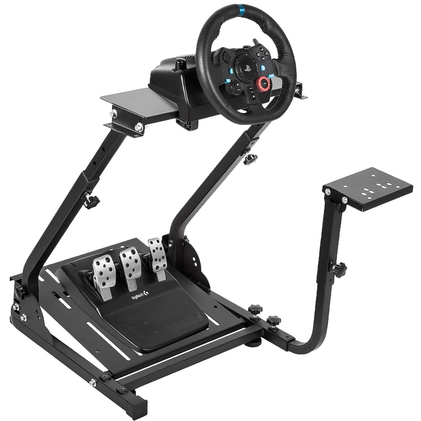 Supllueer Racing Wheel Stand "X" FRAME with Shifter Mount Height Adjustable