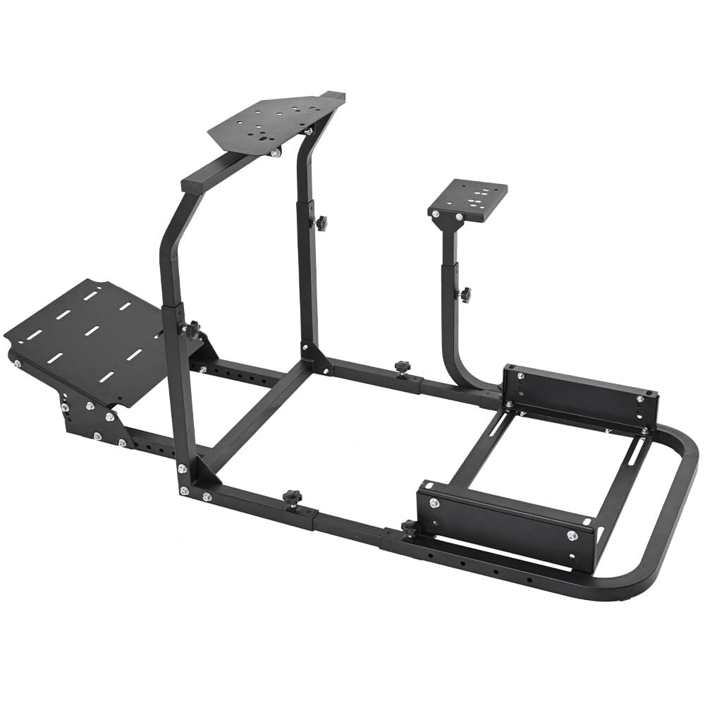 Supllueer Racing Simulator Cockpit Stand Adjustable fit Logitech G29 G920