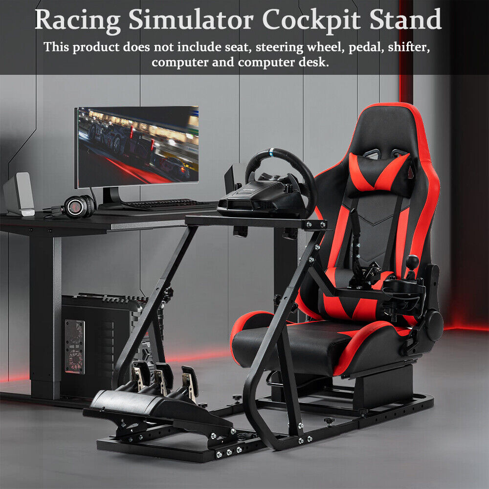 Supllueer Racing Simulator Cockpit Stand With Seat Fit Logitech G29 G920 G923