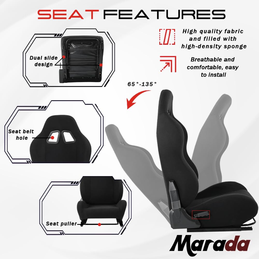 Supllueer Racing Simulator Cockpit Black Seat Stand Switching Gear Lever Removable fit for Logitech G27 G29 G920 G923,Thrustmaster T300RS, Racing Wheel Stand Sim Cockpit No Wheel Pedal Shift