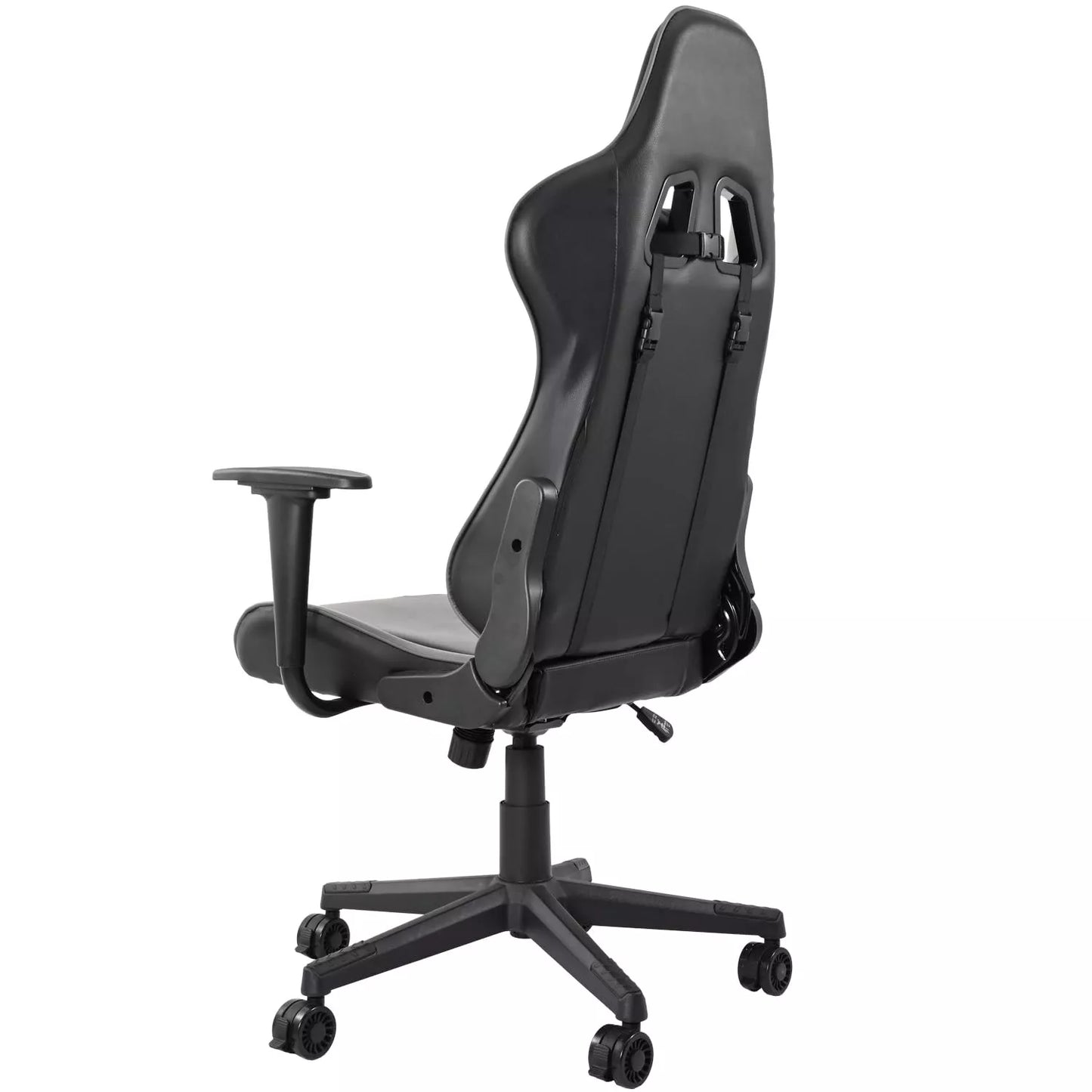 Supllueer Flight and Racing Game Chair with backrest Black Grey Premium Recliner