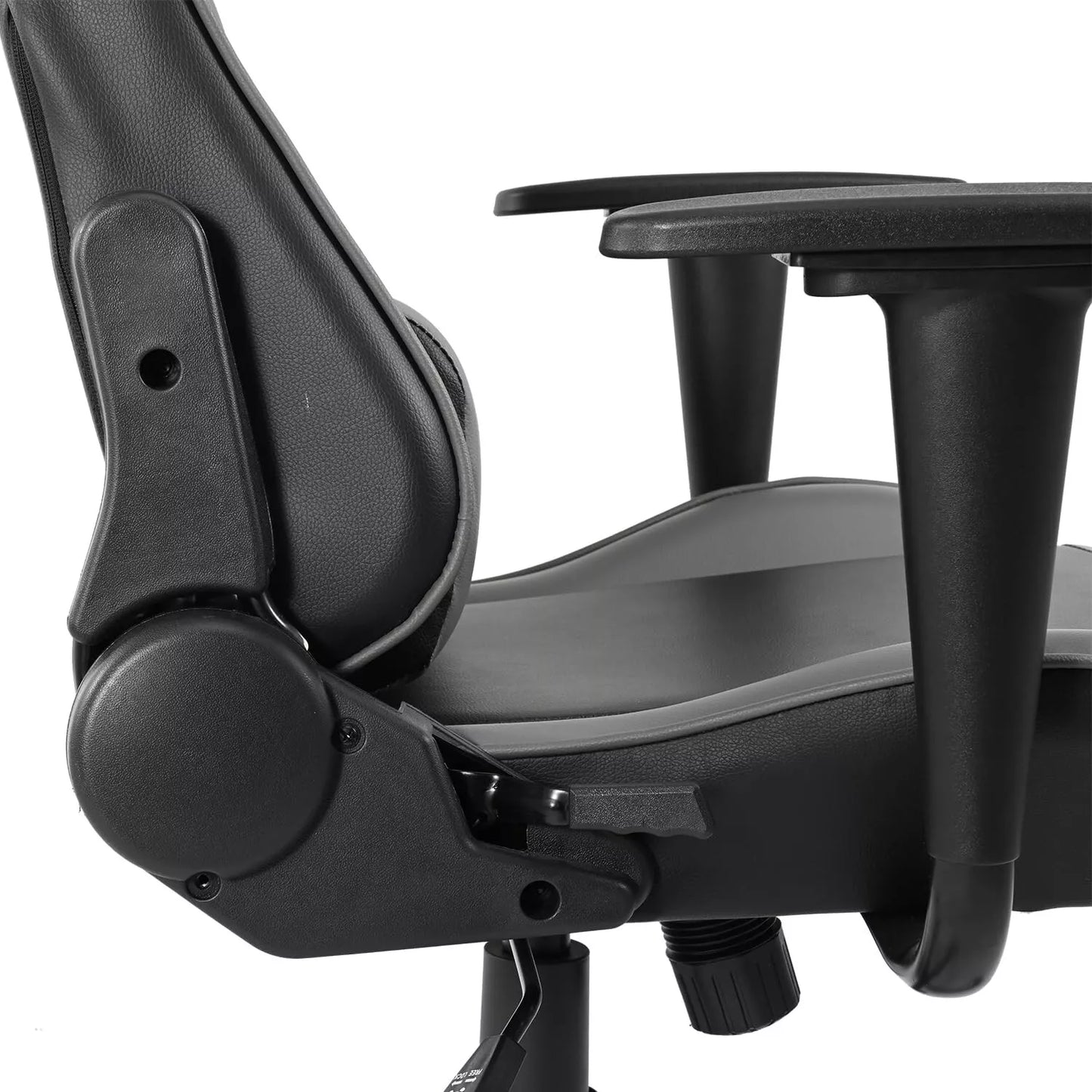 Supllueer Flight and Racing Game Chair with backrest Black Grey Premium Recliner