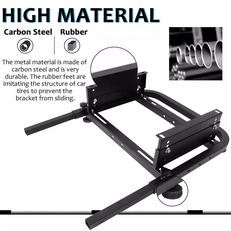 Supllueer Rear Seat Frame Fits Most Racing Seats Wheel Stand Suitable for DIY