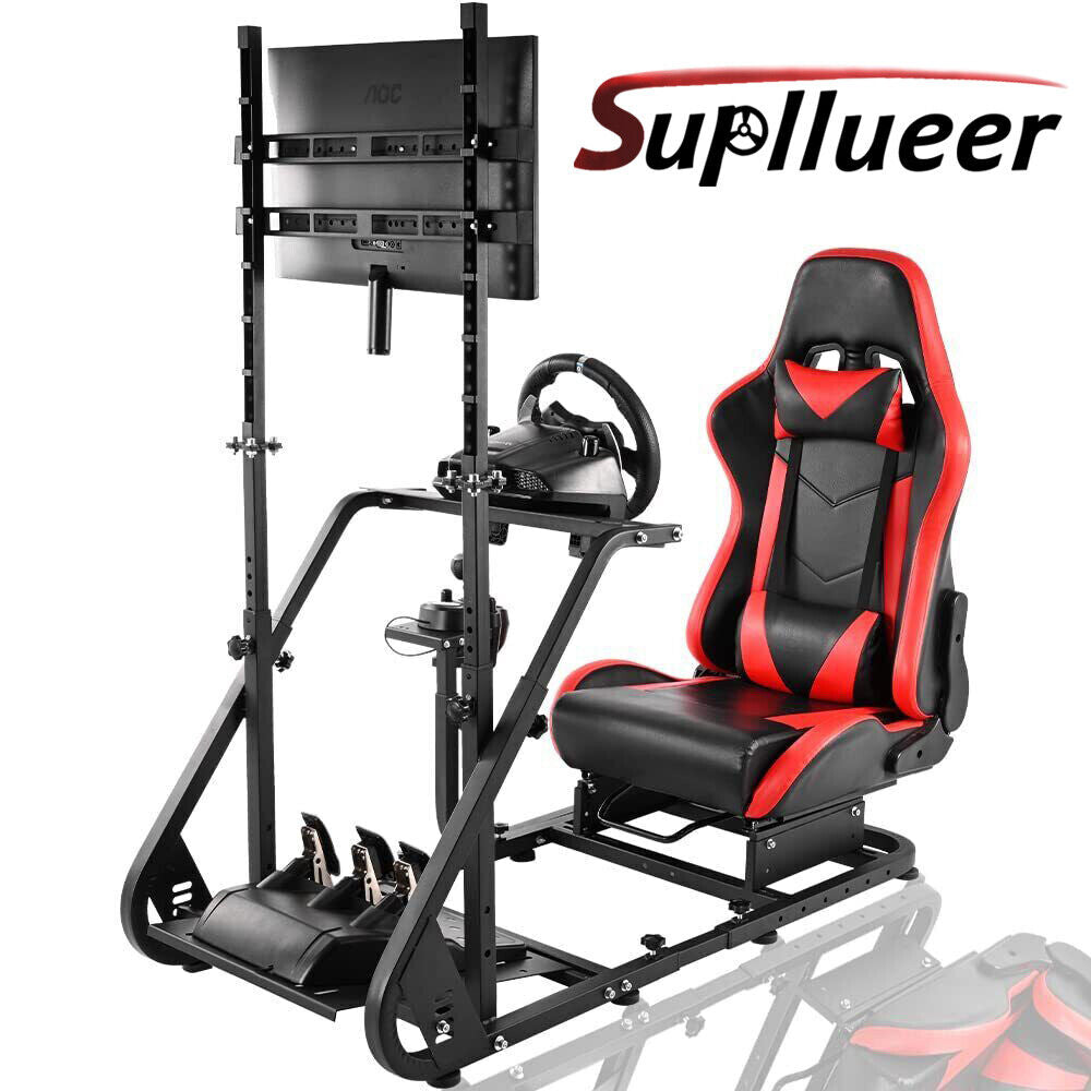 Supllueer Racing Simulator Cockpit Stand or Seat Fit Logitech G923 G29 G920
