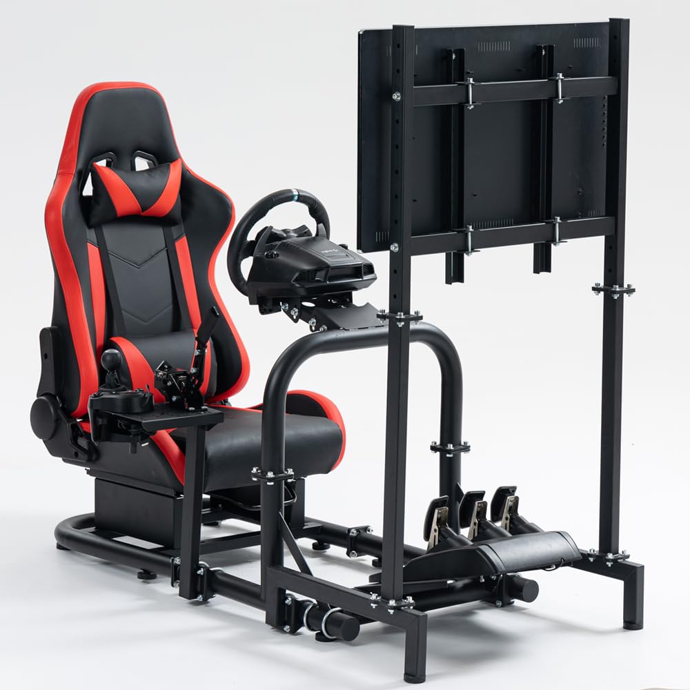 Supllueer Racing Simulator Cockpit Stand or Racing Seat Fit Logitech G920 G923