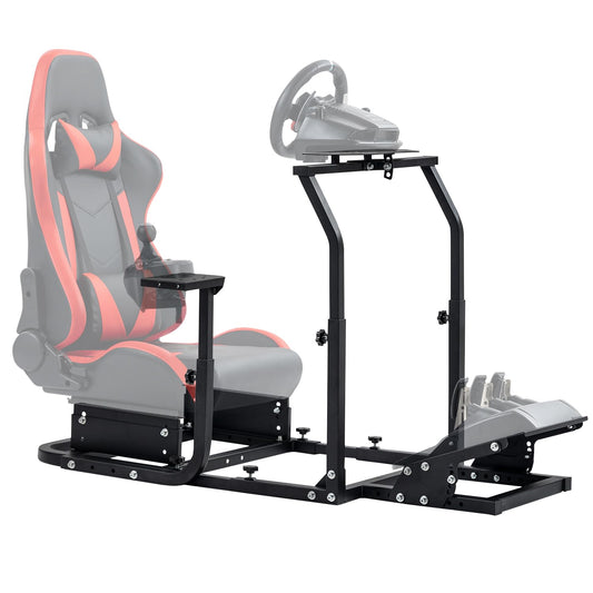 Supllueer Racing Simulator Cockpit Stand Adjustable fit Logitech G29 G920