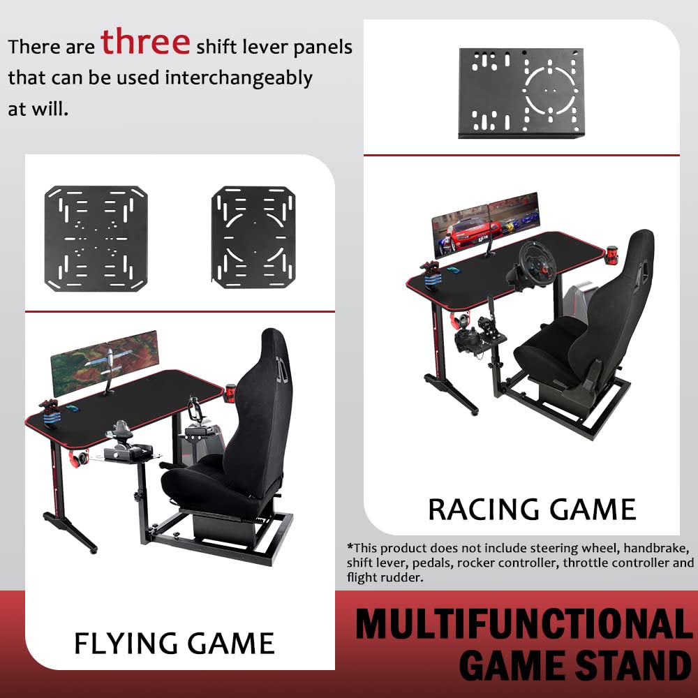 Supllueer Flight Simulation Cockpit with Seat fit Thrustmaster A10C Logitech X56
