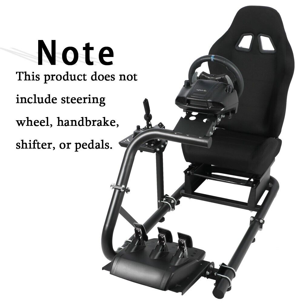 Supllueer Racing Simulation Cockpit Stand with Seat Fits Logitech G920 G29 G923