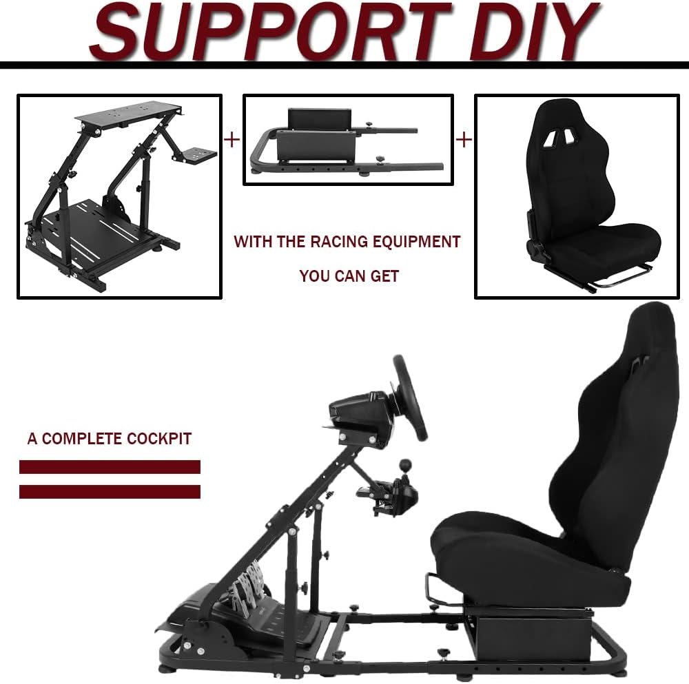 Supllueer Rear Seat Stand Seat Add-On Stand for Steering Wheel Stand to Expand