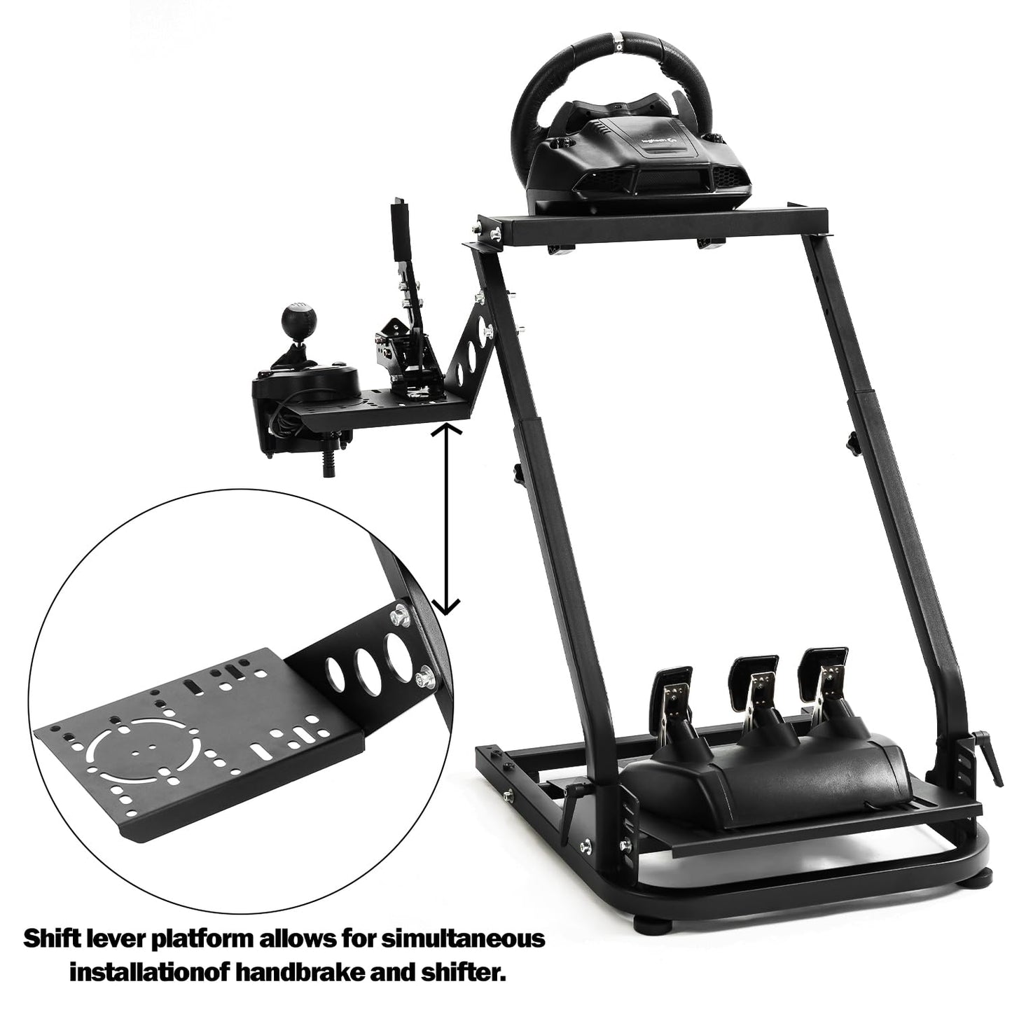 Supllueer Racing Simulator Stand fit Logitech G920 G923 G29 Racing Wheel Stand