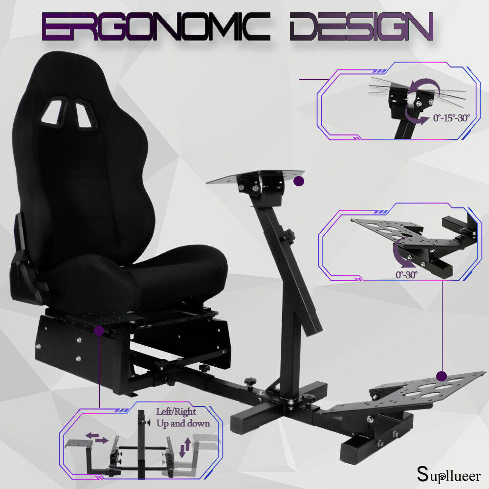 Supllueer Racing Simulator Cockpit Stand Or Seat Fit Logitech G923 G29 G920