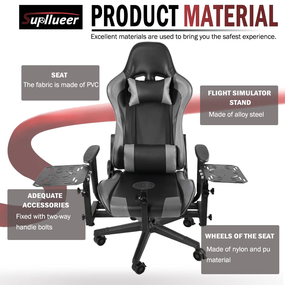 Supllueer Flight Joystick Hotas Chair Mount fit Thrustmaster A10C X56 X52