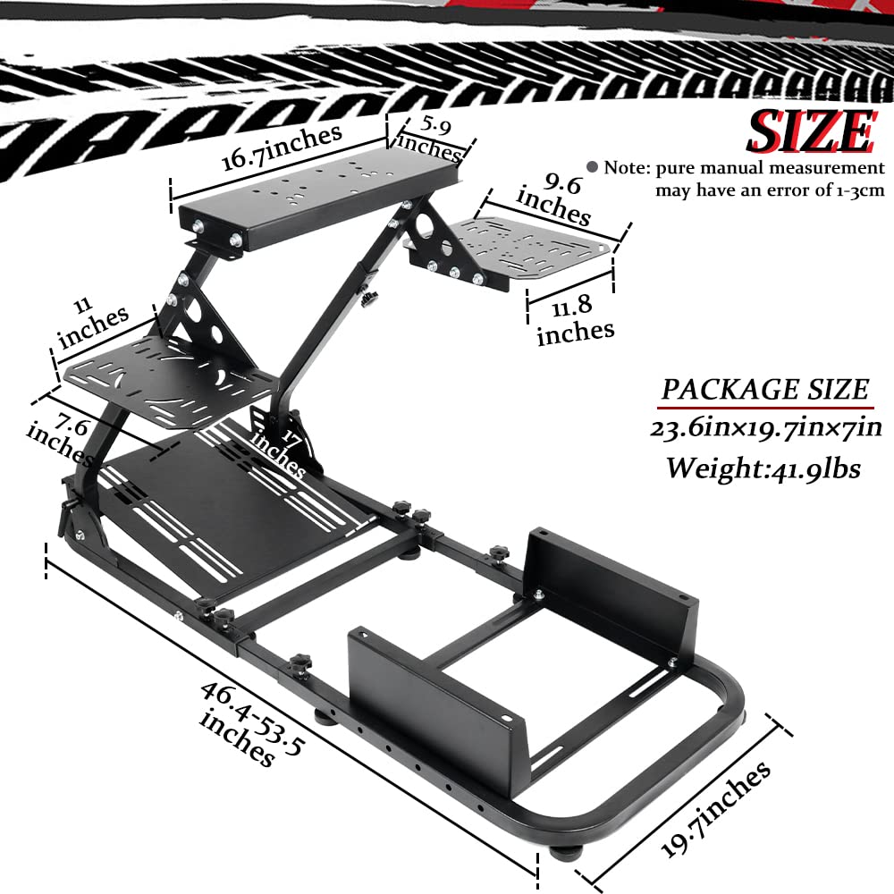 Supllueer Flight and Racing Simulator Stand fit Logitech G29 G920 X52 X56 Saitek