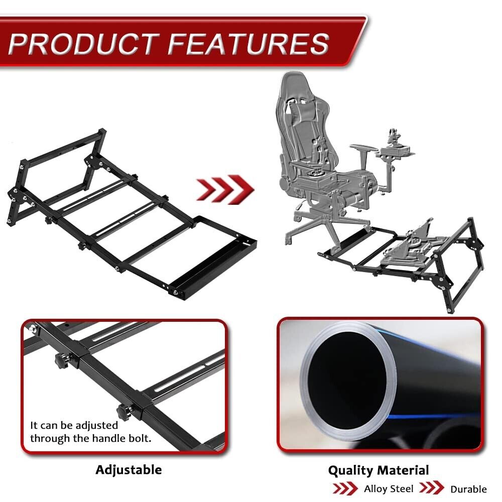 Supllueer Flight&Racing Pedal Stand fit for Logitech G29 G920 G923 Thrustmaster