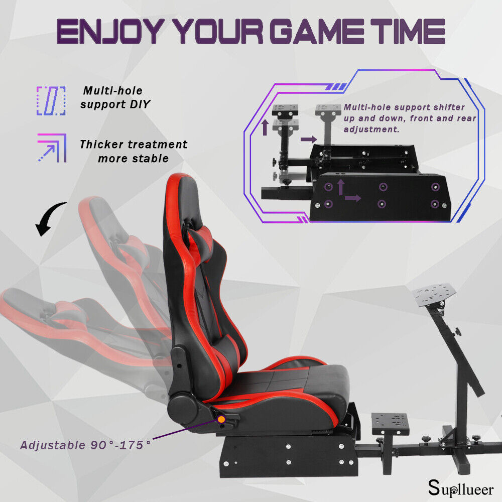 Supllueer Racing Simulator Cockpit Stand Or Seat Fit Logitech G923 G29 G920