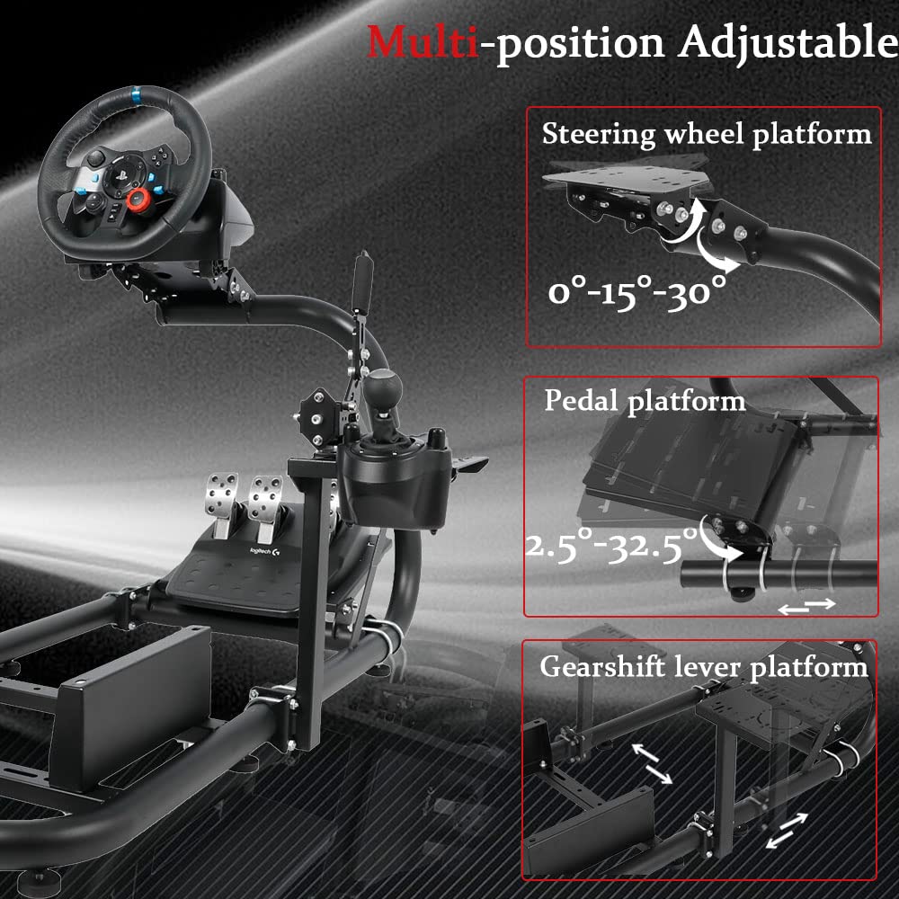 Supllueer G29 Racing Wheel Stand Simulator Cockpit Fit Logitech G920 G923 GPRO