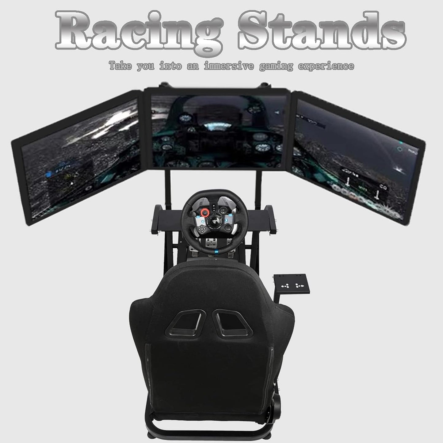 Supllueer Racing Wheel Stand fit Logitech G923 G29 G920 Simulator Cockpit Stand