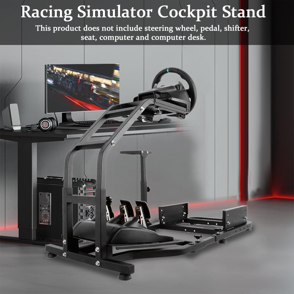 Supllueer Adjustable Racing Simulator Cockpit Fit Logitech G920 G29 G923