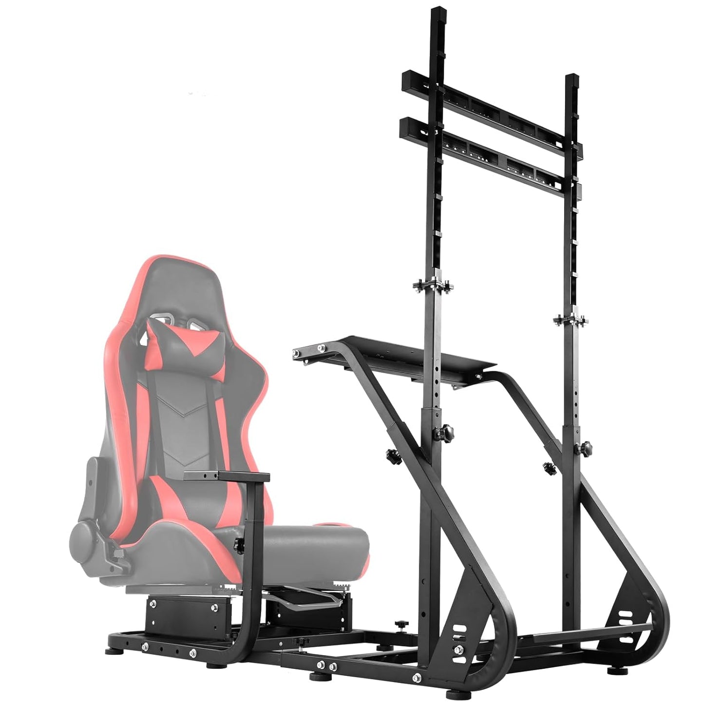 Supllueer G29 Racing Simulator Cockpit Stand with TV Stand Fit Logitech G923