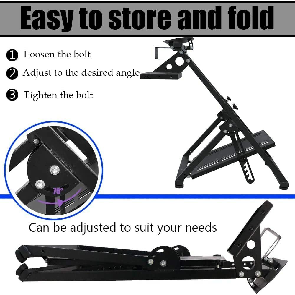Supllueer Racing Wheel Stand Fit Logitech G923 Thrustmaster T300