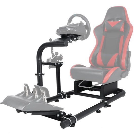 Supllueer Sim Racing Cockpit fit for Logitech G29 G923 G920, Fanatec, Thrustmaster, Racing Simulator Cockpit, Wheel Pedal Handbrake Not Included