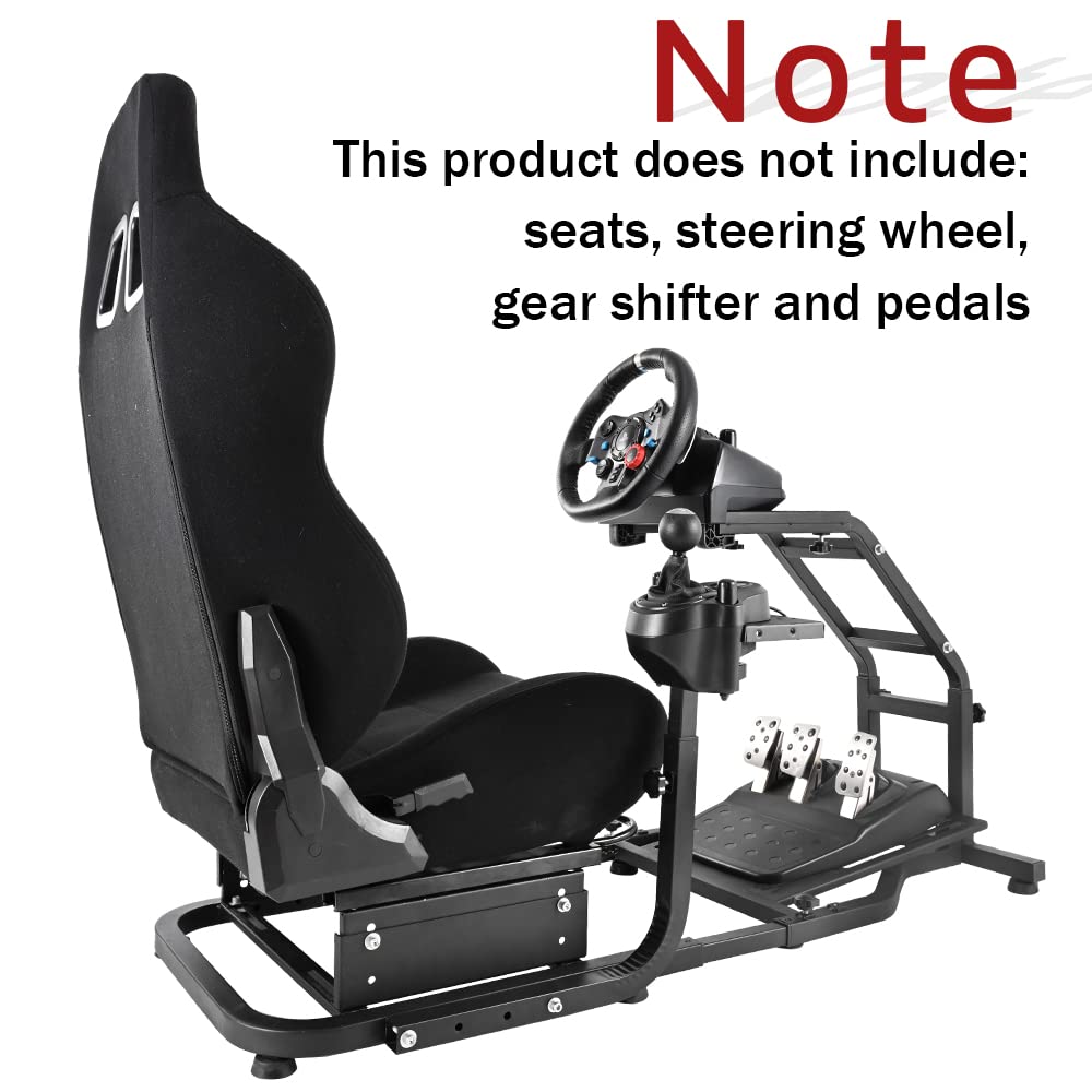 Supllueer Racing Simulator Cockpit Stand Gear Lever Accessories,for Our Racing Game Simulator Stand fit Logitech G25 G27 G29 G920 G923 Thrustmaster Fanatec, NO Handbrake Shifter