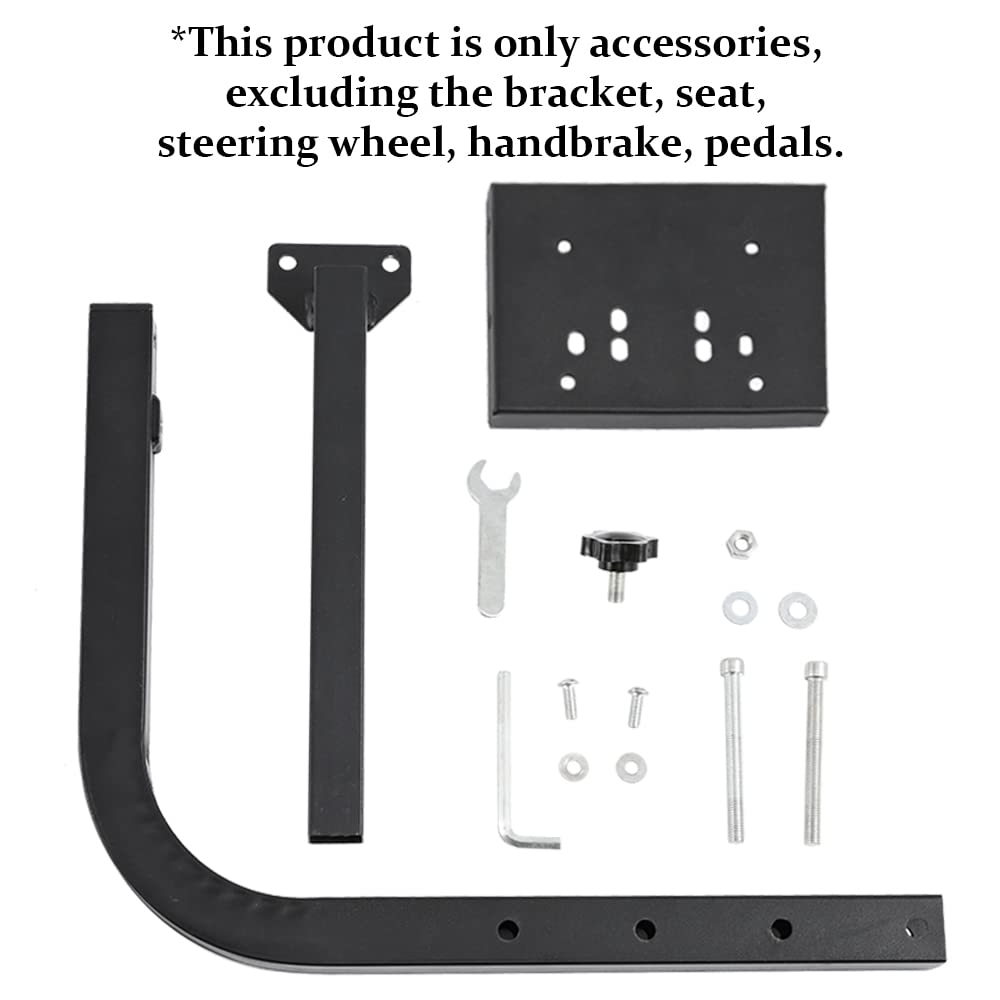 Supllueer Racing Simulator Cockpit Stand Gear Lever Accessories,for Our Racing Game Simulator Stand fit Logitech G25 G27 G29 G920 G923 Thrustmaster Fanatec, NO Handbrake Shifter