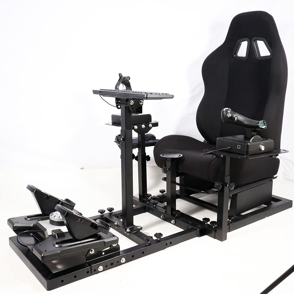 Supllueer Aircraft Joystick Bracket, Flight Simulation Cockpit Attachment, Flight Control Platform Attachment, Suitable for A10C Hotas Warthog, NO Steering Wheel Bracket Gaming Devices