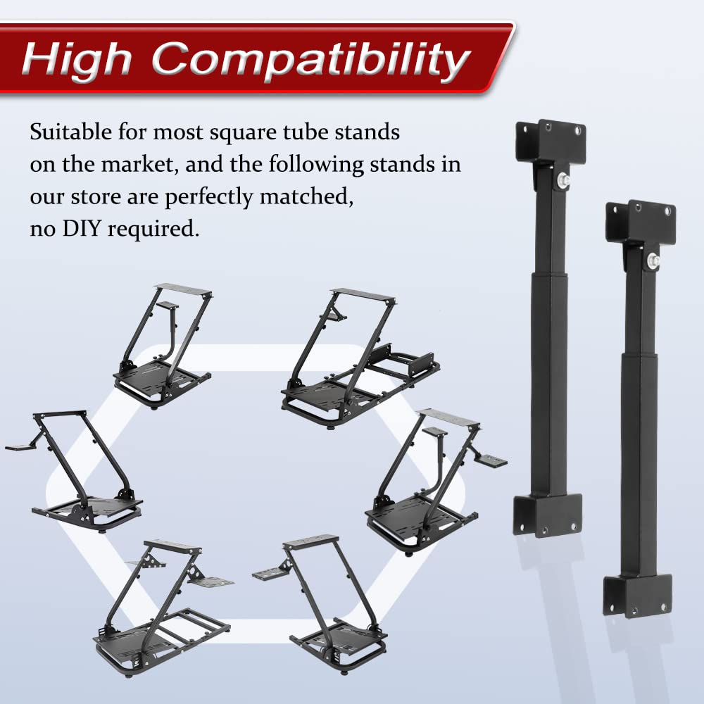 Supllueer Racing Simulation Game Stand Support Arm Reinforcement Accessory, Exactly Matches Some of Our Store's Racing Game Brackets, Including Mounting Bolts, no Stand
