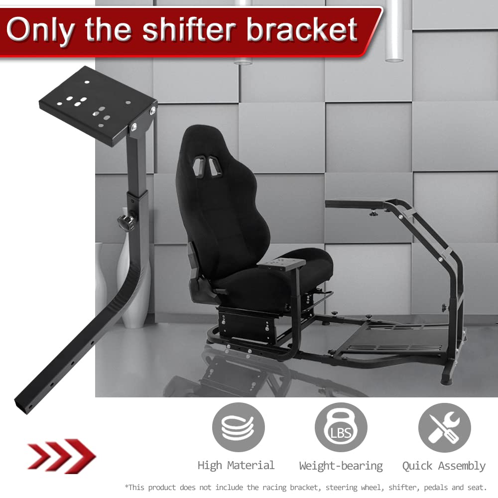 Supllueer Racing Simulator Cockpit Stand Gear Lever Accessories,for Our Racing Game Simulator Stand fit Logitech G25 G27 G29 G920 G923 Thrustmaster Fanatec, NO Handbrake Shifter
