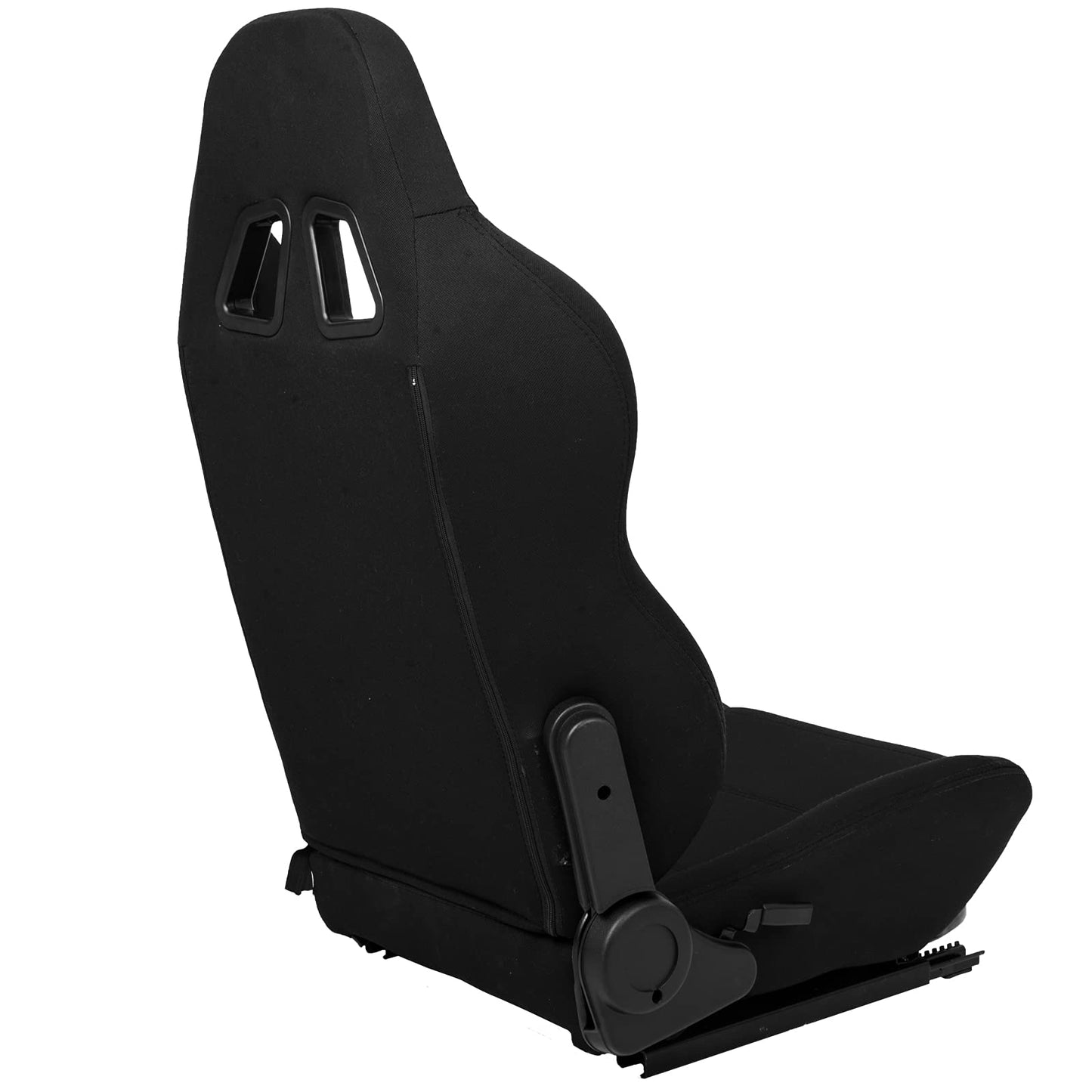 Supllueer Racing Bracket Seat Simulator Seat with Double Locking Slides Gaming Racing Seat Adjustable Fits Most Racing Wheel Stands(No Steering Wheel Stand)
