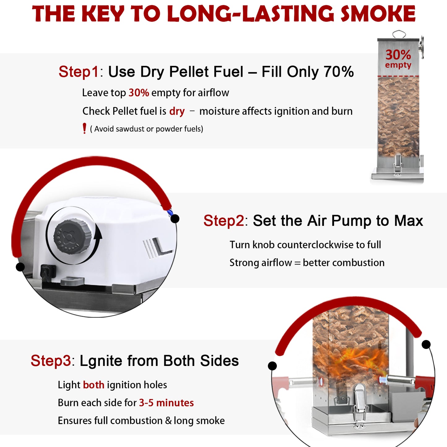 Supllueer Silver Electric Cold Smoke Generator, 10 Hour Long Smoking, Portable BBQ Smoker Accessory for Outdoor Grilling, Meat & Vegetables