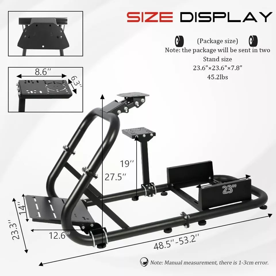 Supllueer Racing Wheel Stand Simulator Cockpit Stand Fit for Logitech G920 G29