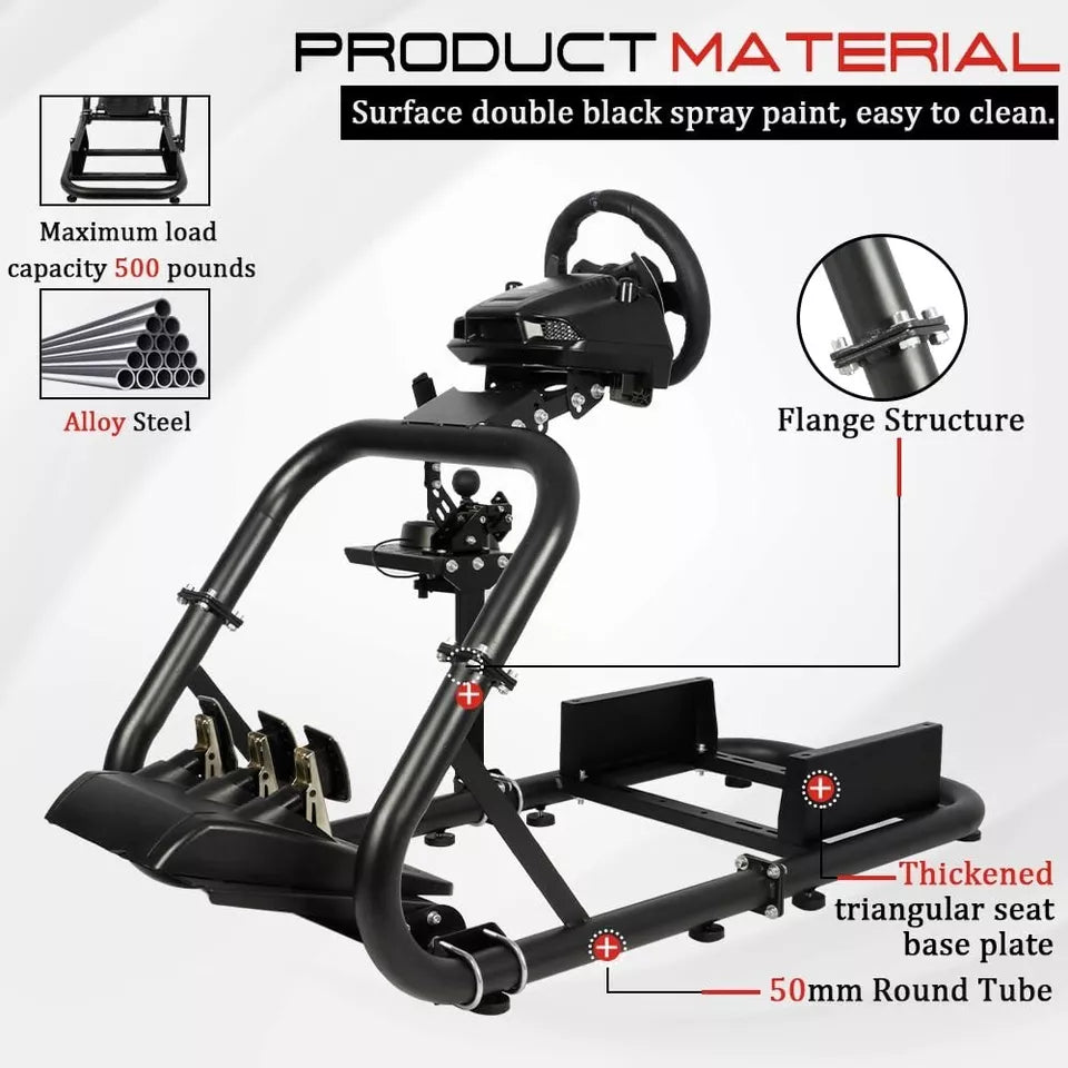 Supllueer Racing Wheel Stand Simulator Cockpit Stand Fit for Logitech G920 G29